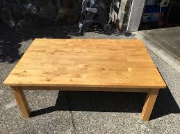 Del hutson designs landmark pine natural solid wood farmhouse living room coffee or end table (coffee table, grey) 4.4 out of 5 stars. Solid Pine Ikea Coffee Table Classifieds For Jobs Rentals Cars Furniture And Free Stuff