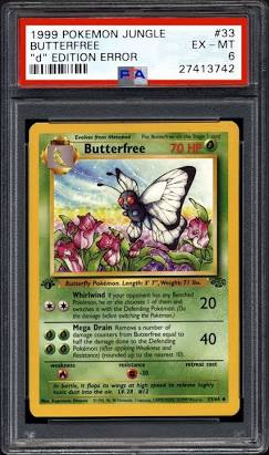 The famous 'd' Edition Butterfree error, AI generated