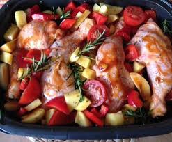 Bbq Hahnchen Mit Kartoffeln Rezept Rezepte Gerichte Mit Hahnchen Fleisch Gerichte