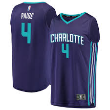 Men's Fanatics Marcus Paige Purple Charlotte Hornets Fast Break Replica  Player Jersey