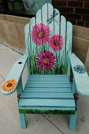 Painted Chair Painted Outdoor Furniture Adirondack Chairs Painted Diy Painting