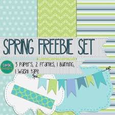 Spring Paper And Frame Freebie Set Digital Paper Freebie Clip Art Freebies Free Clip Art