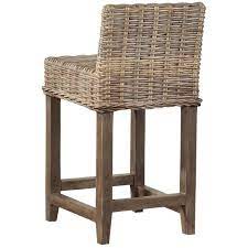 The jakarta barstool or counterstool carries with it a rustic charm thanks to its kubu grey woven rattan back and base. Natural Kubu Wicker Counter Stool A Cottage In The City