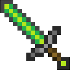 Papercraft Emerald Sword Life Size Minecraft Sword Minecraft Beads Minecraft Pixel Art Pixel art sword (remixed from sword). papercraft emerald sword life size