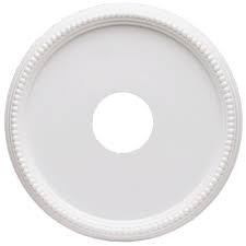 Westinghouse 16 In Beaded White Finish Ceiling Medallion 7773300 The Home Depot Ceiling Medallions Ceiling Medallion Chandelier White Beads