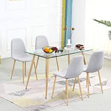 Curved edges help prevent injuries from accidental bumping and injury. Amazon Com Modern Kitchen Table Sets