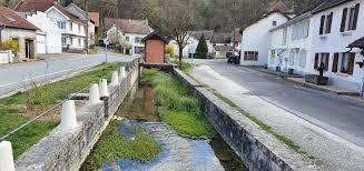 Communes of the doubs department. Colombier Fontaine