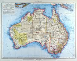 Sie planen ihren nächsten urlaub in australien? Australien Karte Australien Gesamtkarte Kunst Nbsp Nbsp Grafik Nbsp Nbsp Poster Peter Bierl Buch Kunstantiquariat