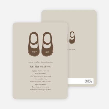 Baby's Got a New Pair of Shoes Baby Shower Invitations | Paper Culture