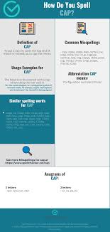 Unscramble words with the best word finder dictionary tool. Correct Spelling For Cap Infographic Spellchecker Net
