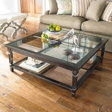 Allows for a more sturdy. Large Square Glass Coffee Table Ideas On Foter