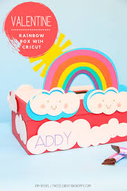 Kids can keep all of their valentines this year in a special homemade valentine's card box just for them! Rainbow Valentine Box With Cricut Maker The Celebration Shoppe
