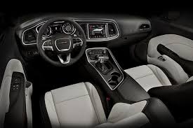 2015 Dodge Challenger With White Interior This Looks Nice Like The 70s Challengers 2015 Dodge Challenger Dodge Challenger Interior Dodge Challenger