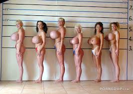 Huge fake tits in police lineup - Porned Up!