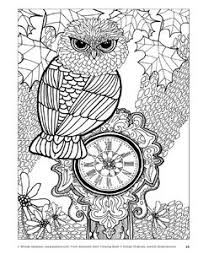 Color this winter owl and forget about all the stress and worries. Coloring Pages Owls