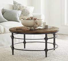 This little guy was a breeze to build! Parquet 36 Round Reclaimed Wood Coffee Table Pottery Barn