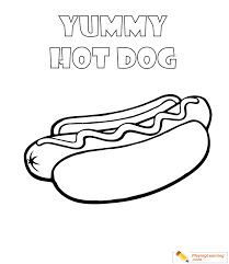 There are tons of great resources for free printable color pages online. Hot Dog Coloring Page 01 Free Hot Dog Coloring Page