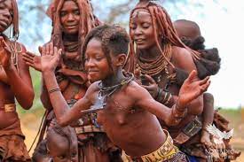 Tribes and ethnic groups of namibia amber pariona july 18 2019 in society A Young Himba Girl Dancing Ondjongo Namibia Himba People Himba Girl African Girl