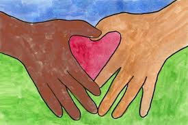 Draw Two Hands And One Heart Art Projects For Kids Kids Art Projects Heart Art Projects Hand Art Projects