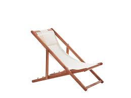 Check spelling or type a new query. Wooden Reclining Deck Chair Beige Avellino Beliani De