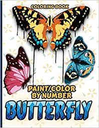 Amazon Com Butterfly Color Paint By Number Coloring Book Butterfly Stress Relief Satisfying Coloring Book For Butterfly Lovers Easy And Relaxing Designs Book Great Gift Idea For Nature Lovers Find & download free graphic resources for hand painted butterfly.