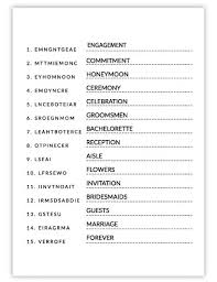 You can also use the jumble solver as a text twist word descrambler or a jumble cheat. Free Printable Bridal Shower Games Wedding Word Scramble