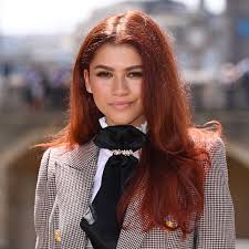Zendaya Debuted Red Hair At A Spider Man Far From Home Press Event Teen Vogue