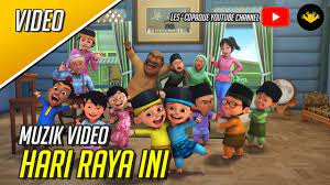 Gambar mewarnai hari raya idul fitri salma hindri art. Upin Ipin Hari Raya Ini Music Video Youtube