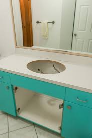 First, i used the fine bristled brush to cut in around the edges of the counter. How To Paint Marble Bathroom Countertops