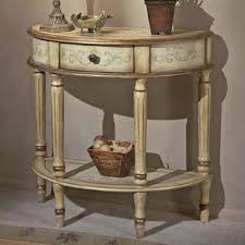 Half Moon Table In Tuscan Cream Console Table Accent Table Decor Corner Accent Table
