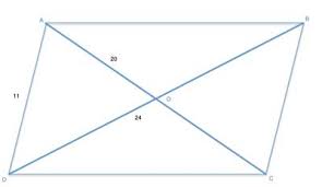 Calculate the side of a rhombus if given perimeter ( a ) : Find The Area Of A Parallelogram Using Diagonals Geometry Help