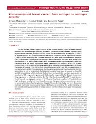 A fever may suggest a breast infection (mastitis). Pdf Post Menopausal Breast Cancer From Estrogen To Androgen Receptor