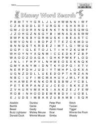 disney word search puzzle disney word disney word search kids word search