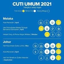 Hari cuti umum bagi negeri johor yang dikeluarkan secara rasmi oleh pejabat setiausaha kerajaan negeri johor. Sayang Pahang Info Cuti Umum 2021 Alhamdulillah Facebook