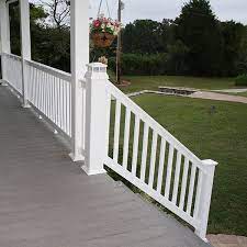 1 3/8 square vinyl balusters. The Harrington Vinyl Stair Railing Kit By Durables Decksdirect