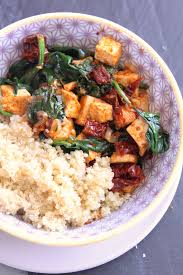 Tofu Marine Au Paprika Fume Et Tomates Confites Tofu Marine Recette Tofu Tofu