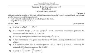 Subiecte bac matematica m2 2019. Barem MatematicÄƒ Bacalaureat 2019 ToamnÄƒ Cum Se Rezolvau De Fapt Subiectele Impact