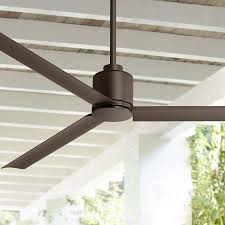 Hamilton beach 54'' matte black finish /with color changing led light. 60 Status Oil Rubbed Bronze Damp Ceiling Fan 13e68 Lamps Plus Ceiling Fan Ceiling Fans Without Lights Ceiling Fan With Remote