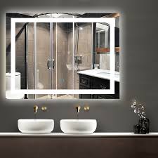 32 Bathroom Mirror Led Light Antifog Makeup Mirror Illuminated Wall Touch Vanity Ebay