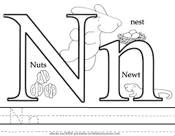 Free letter n coloring pages. Coloring Pages Little Bunny Series