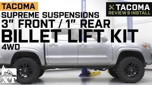 Check out fifth27 2004 toyota tacoma double cab in covington,ga for ride specification, modification info and photos and follow fifth27's 2004 toyota tacoma double cab for updates at cardomain. Tacoma Supreme Suspensions 3 Front 1 Rear Pro Billet Lift Kit 2005 2019 Review Install Youtube