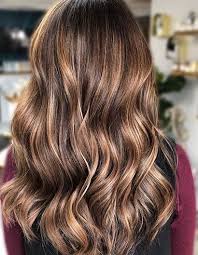 Chestnut brown highlights with golden tones are a great way for women with medium to dark complexions to warm up their naturally black or dark brown hair. Chestnut Golden Brown Hair Highlights Novocom Top