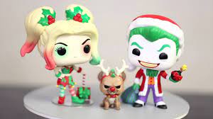 Christmas harley quinn (with helper) #357 funko pop dc super heroes bnib. The Joker Harley Quinn Holiday Pop Heroes Funko Pop 360 View Youtube