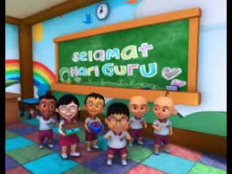 Selamat hari guru nasional dan hut pgri ke 74. Upin Ipin Selamat Hari Guru Youtube