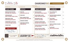 Church Key Restaurant Menu Washington Dc Menu Design Menu Inspiration Menu Restaurant