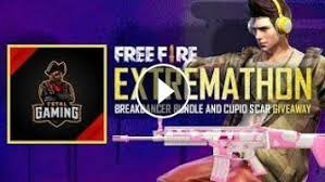 Free fire is a multiplayer battle royal game played by so many gamers around the world because of its interesting features and the excitement that the the redeem codes for the cupid scar skin are given away to these content writers on live stream. Free Fire Live Extremathon Permanent Cupid Scar Break Dancer Bundle Giveaway
