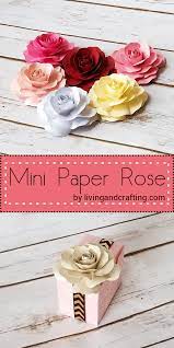 Cut the petals from the free template. Mini Paper Rose Living And Crafting