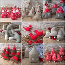 Rustic Christmas Tree Ornament By Cherrygardendolls Rustic Red Burlap Diy Christmas Tree Ornaments Fabric Christmas Ornaments Pinterest Christmas Crafts
