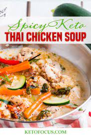 Keto Thai Chicken Soup Recipe Ketofocus Recipe Soup Recipes Thai Chicken Soup Chicken Soup Recipes