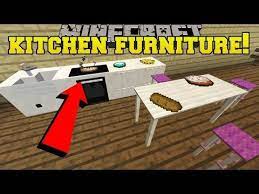 Minecraft 5 Pieces Of Epic Kitchen Furniture Custom Command Youtube Kitchen Furniture Modern Kitchen Furniture Garbage Can